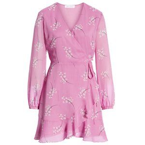 All in Favor - Brittany Wrap Minidress